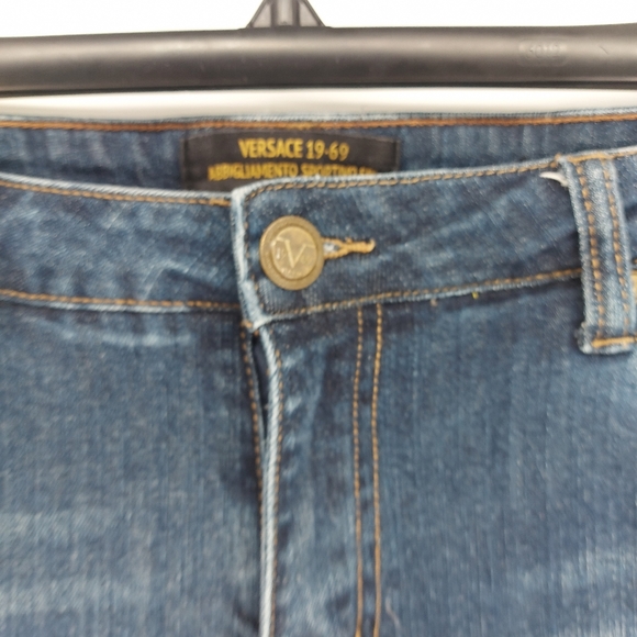 Versace 1969 mid rise skinny distressed jeans size 29 - Picture 4 of 9